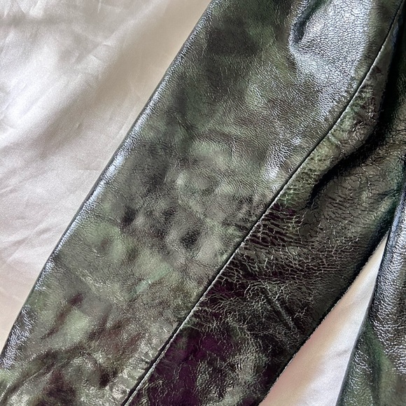 CIHAN LEDER Original Collection Vintage Patent Snakeskin Genuine Leather Jacket - Picture 12 of 12